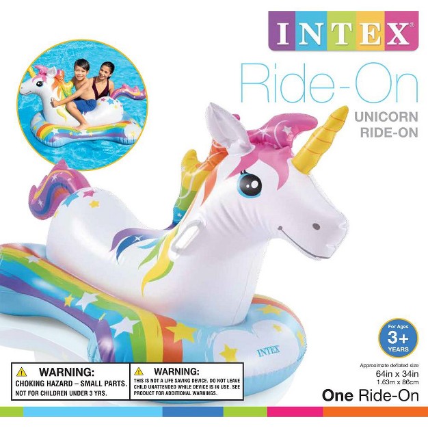 Intex 57563ep Unicorn Ride on Inflatable Float 64in X 34in