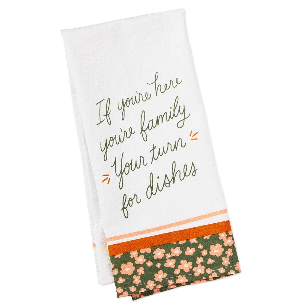 Hallmark  Your Turn for Dishes Tea Towel