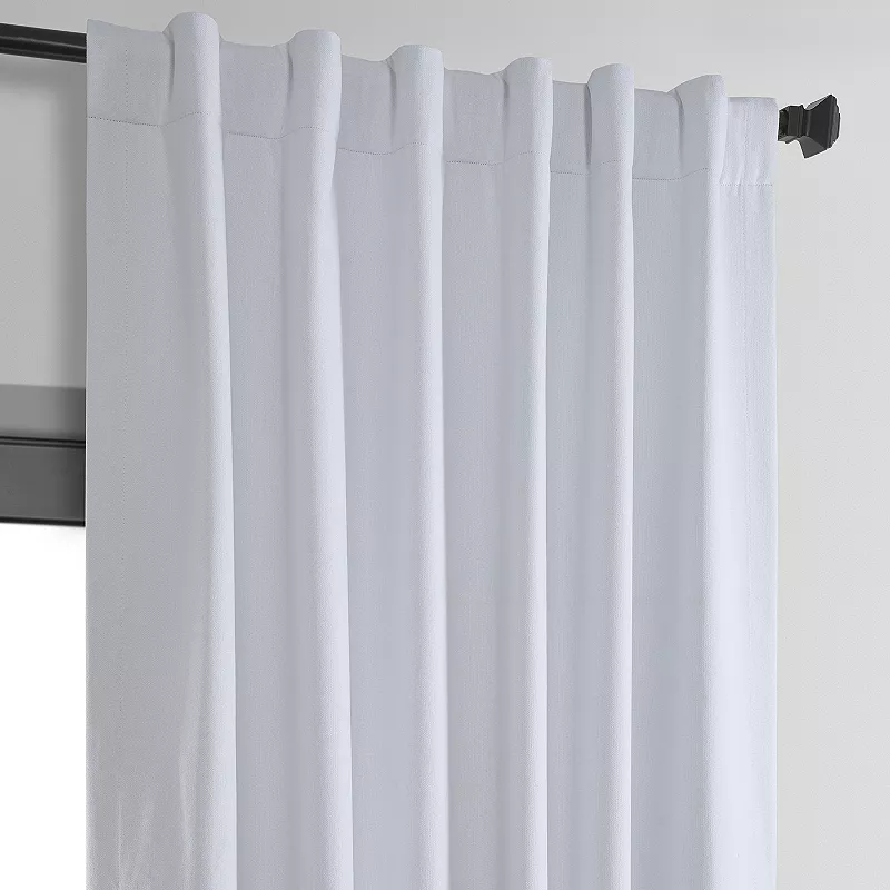 EFF Vintage Thermal Cross Linen Weave Max Blackout Window Curtain