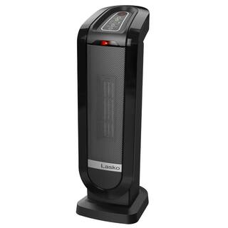 Lasko Tower 22 in. Electric Ceramic Oscillating Space Heater with Digital Display and Remote Control CT22840