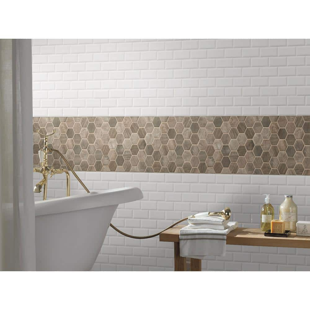 MSI Urban Tapestry 12 in. x 12 in. Matte Recycled Materials Mosaic Tile (1 sq. ft.  each) GLS-DRIFT6MM