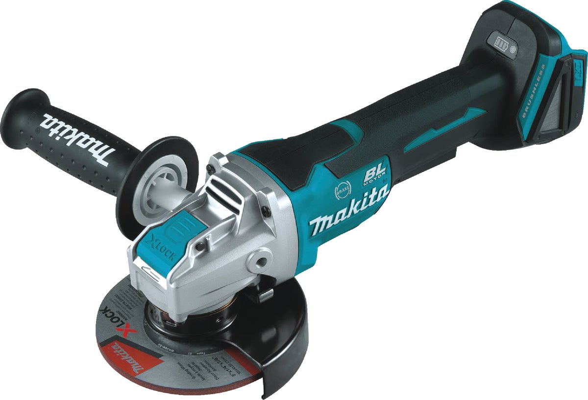 Makita 18V Brushless X-LOCK Cordless Angle Grinder with Paddle Switch