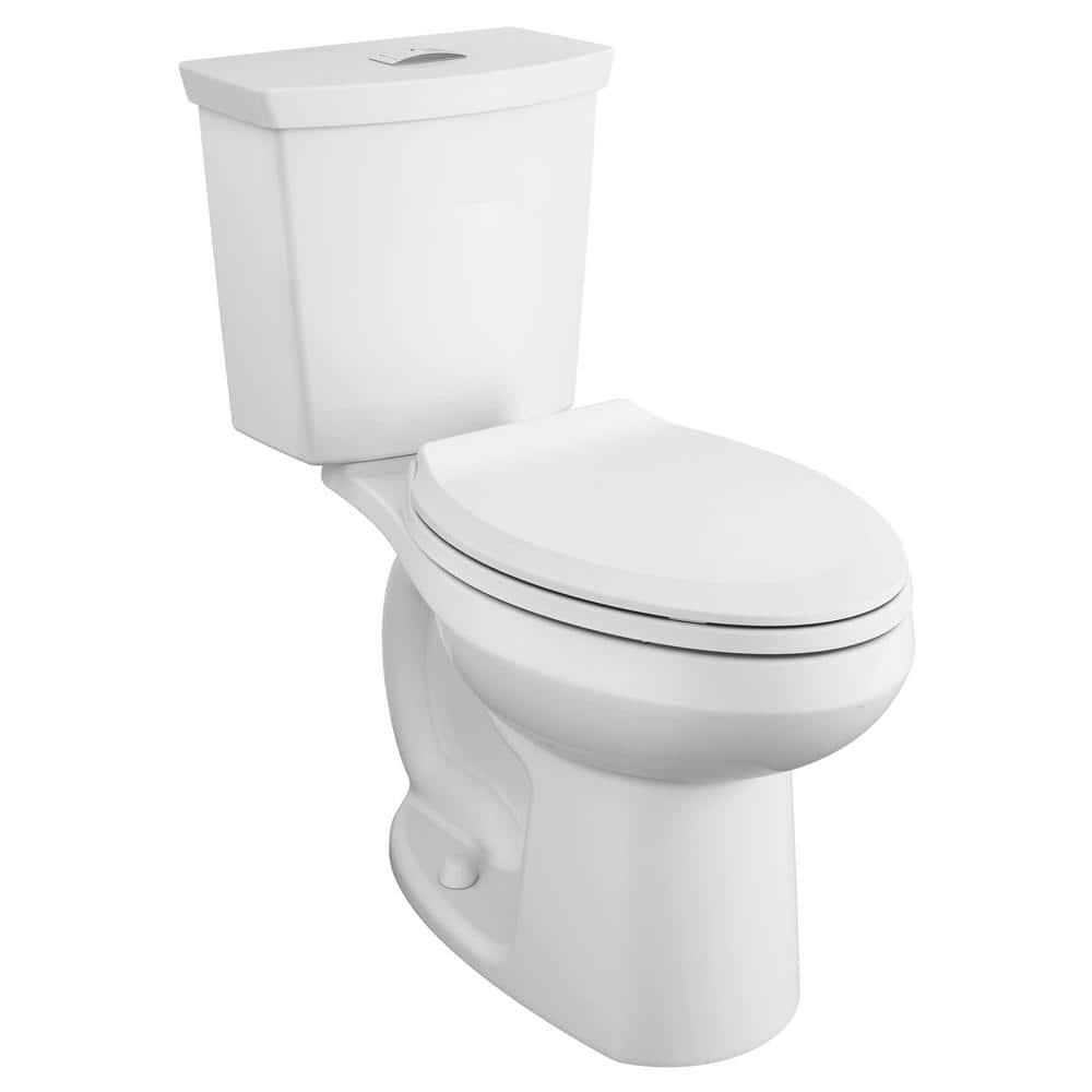 American Standard Cadet 3 in Tall Height 2piece 10 16 GPF Dual Flush Elongated Toilet in White Seat Included