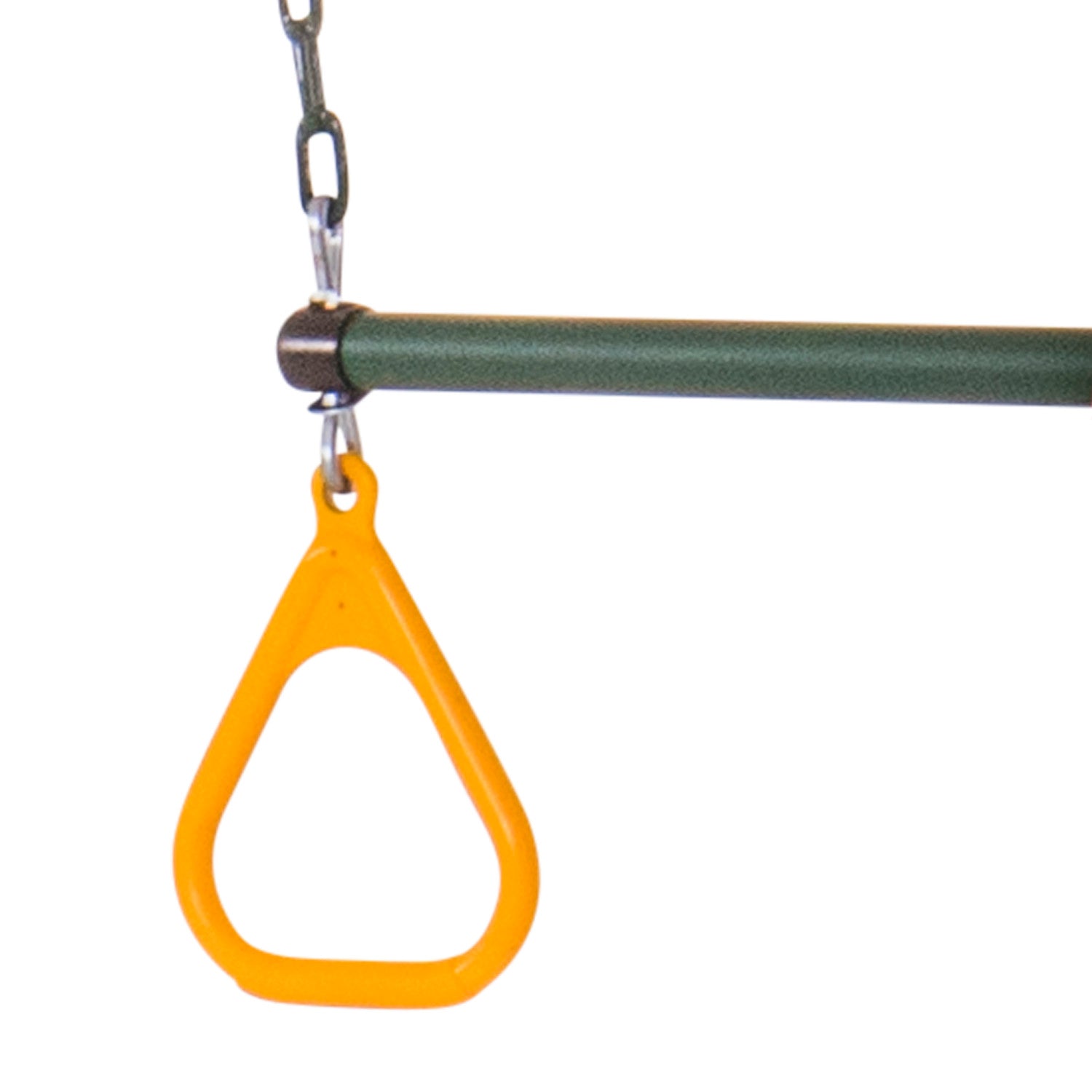 Jack and June Durable Playset Ring Trapeze Bar and Swing Combo with Large 50” Chains