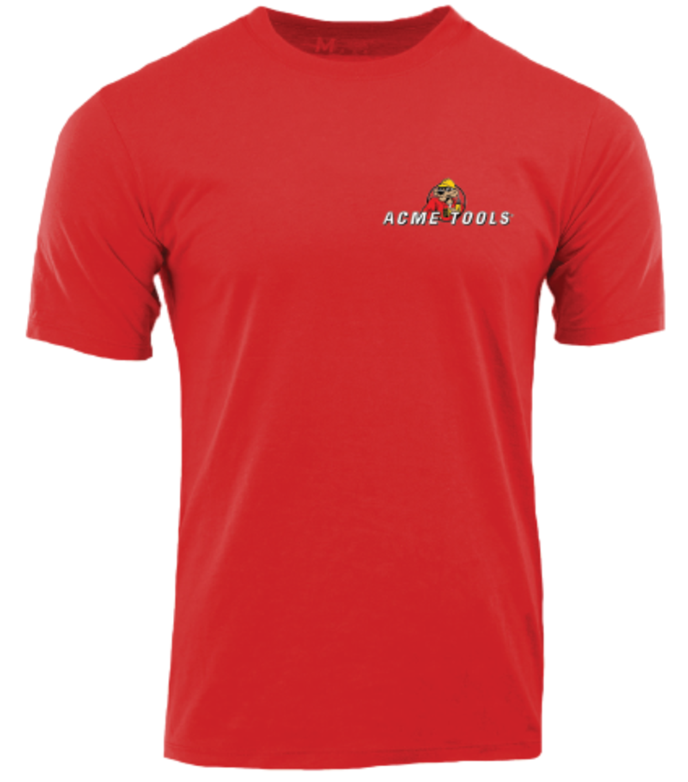 Acme Tools Durasoft T Shirt Short Sleeve Red Small