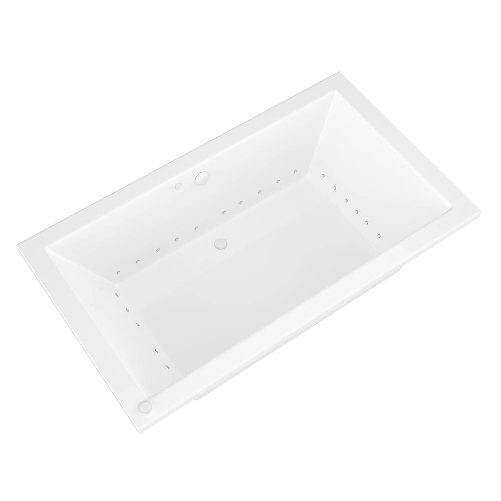 Universal Tubs Sapphire 72 in. Rectangular Drop-in Air Bath Tub in White HD4272VNCAL