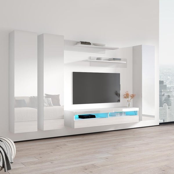 Fly CD1 35TV Wall Mounted Floating Modern Entertainment Center