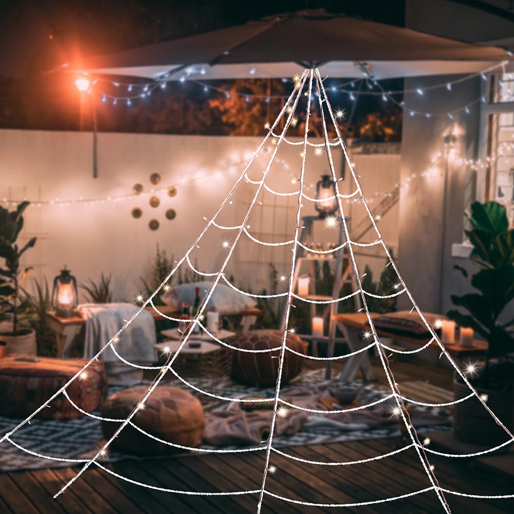 Yescom Halloween Spider Web Giant Fake Cobwebs 16x16 Ft White