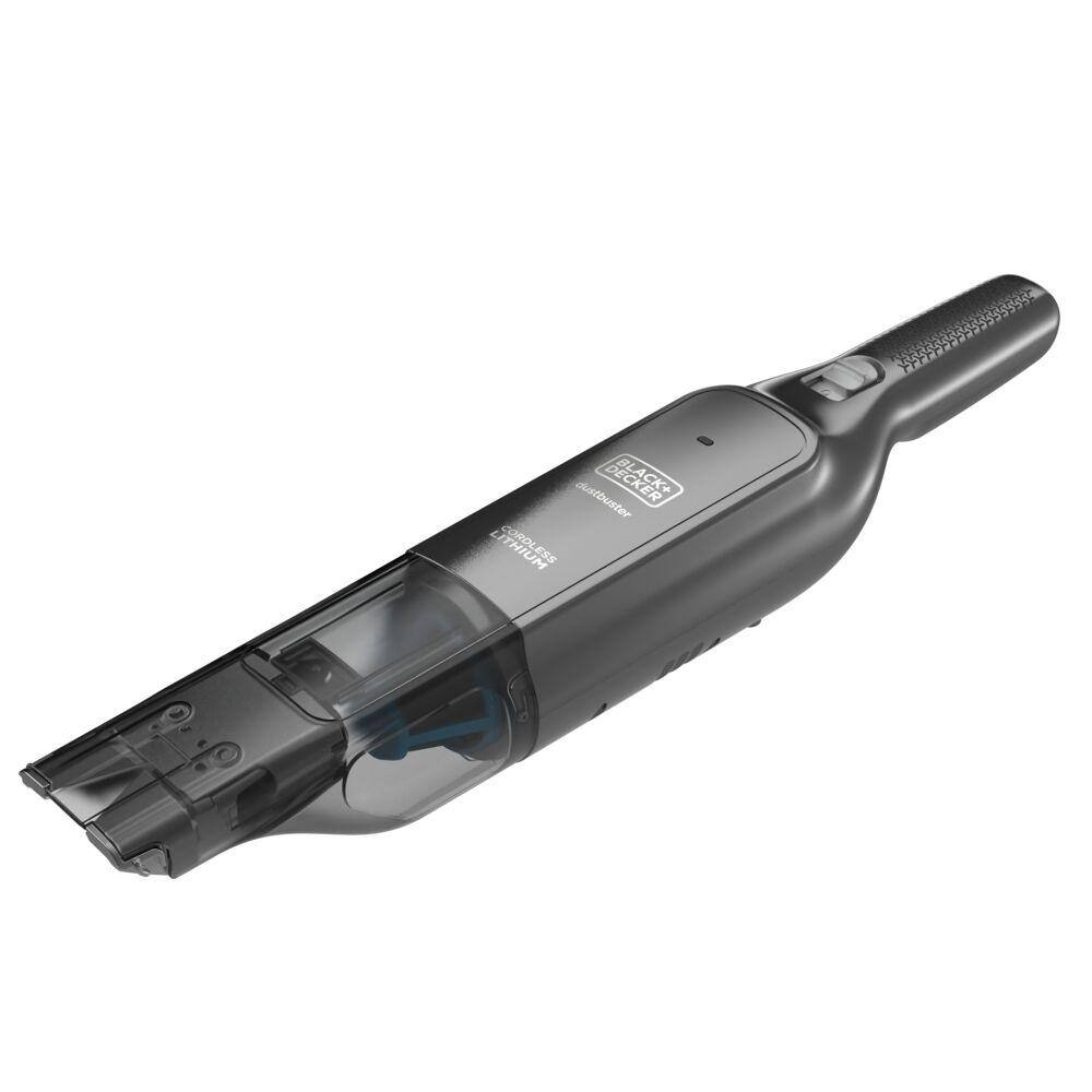 BLACK+DECKER Dustbuster 12-Volt MAX Bagless Cordless Washable Filter Multisurface Handheld Vacuum in Gray HLVC315B01