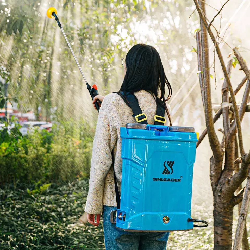 Sinleader 16L Blue PP Tank Agriculture Long Range Pesticide Electric Power Battery Knapsack Sprayers