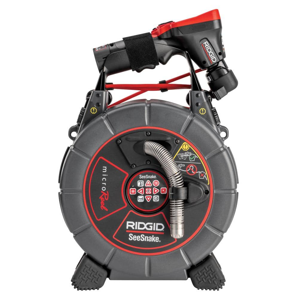 RIDGID SeeSnake MicroReel Drain Snake Video Inspection System with CA-350 Inspection Camera for Lines up to 100 ft. 40808