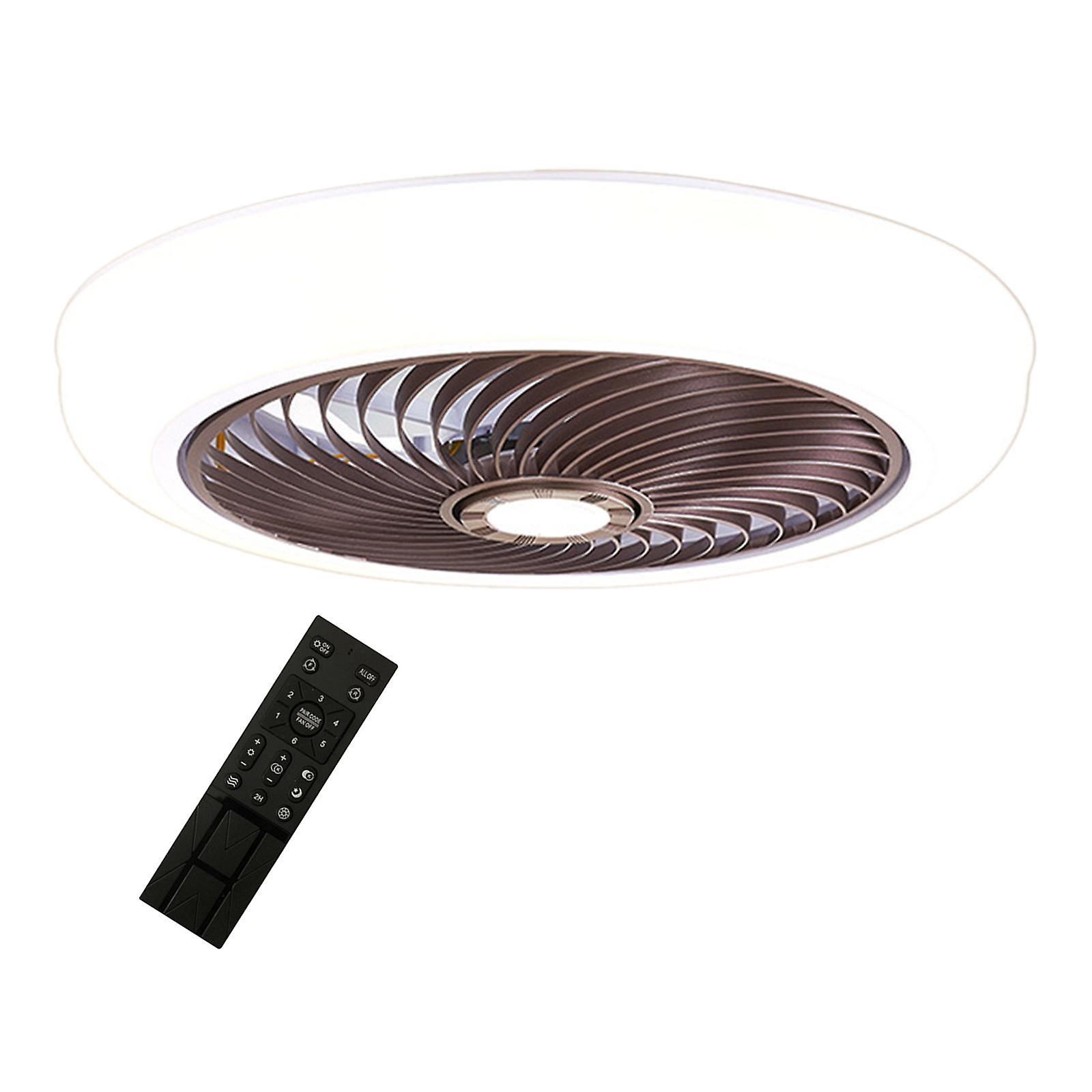 Ceiling Fan With Light Dimming Ceiling Lights For Kitchen Bathroom Cloakroom Brown