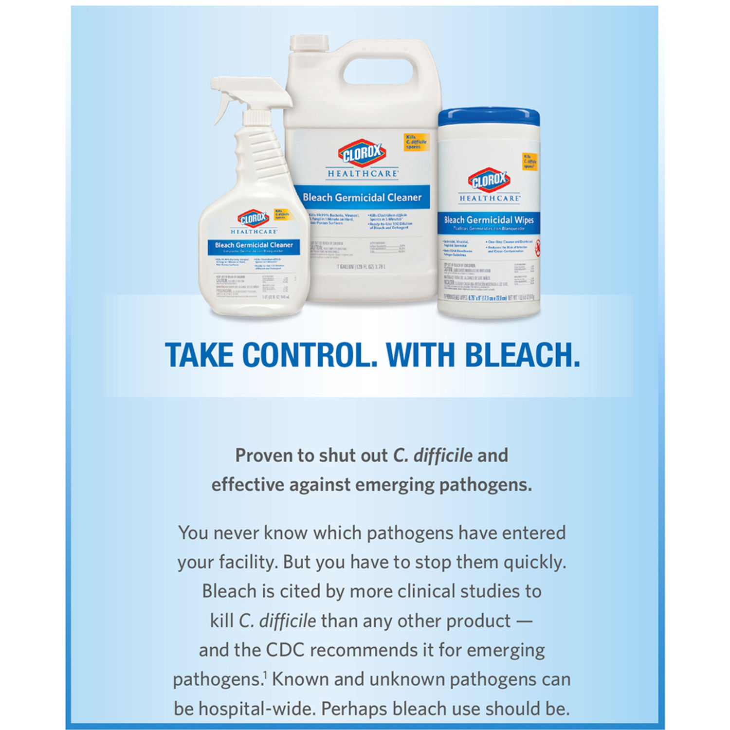 Bleach Germicidal Cleaner Spray by The Clorox Company CLO68970CT