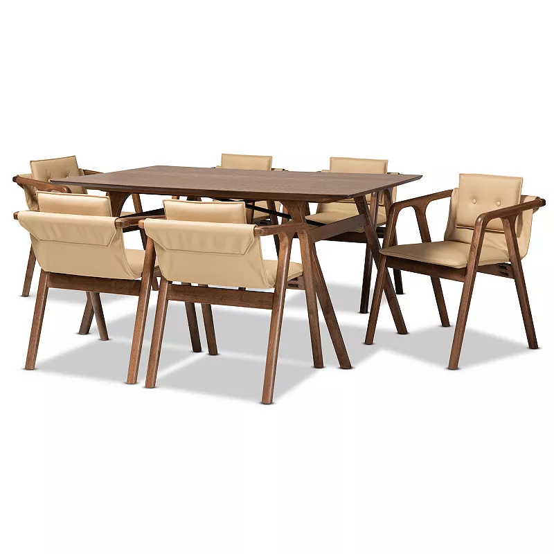 Baxton Studio Marcena Dining 7-piece Set