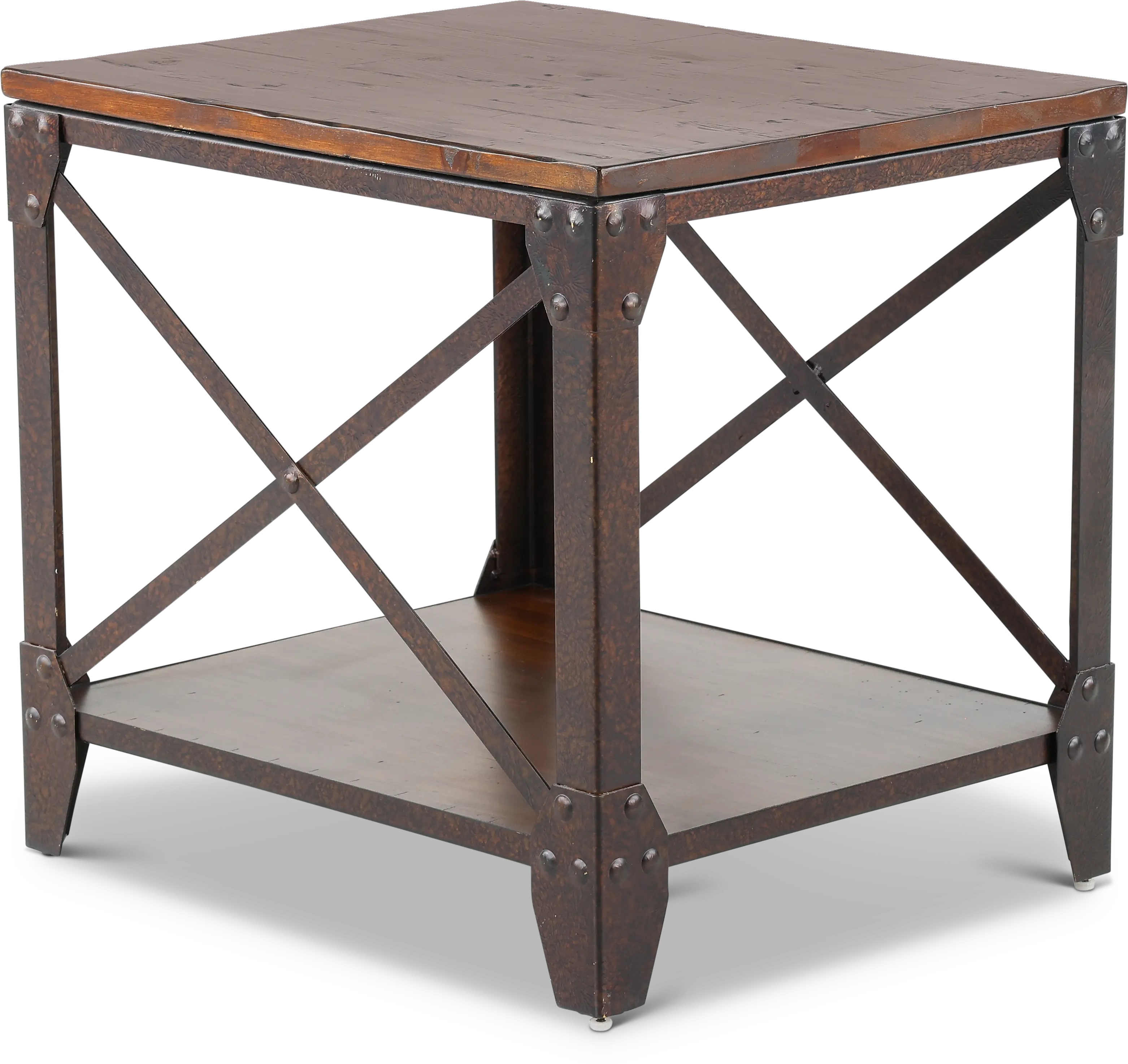 Pinebrook Rustic Pine End Table