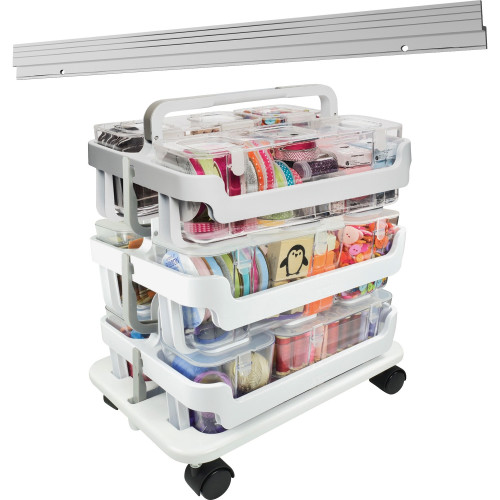 Deflecto Stackable Caddy Organizer Caddy Bundle (329003BB)