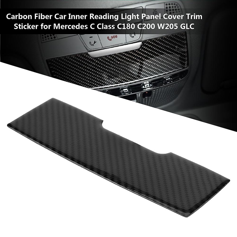 Carbon Fiber Car Inner Reading Light Cover Trim For Mercedes C Class C200 W205 Classic Style