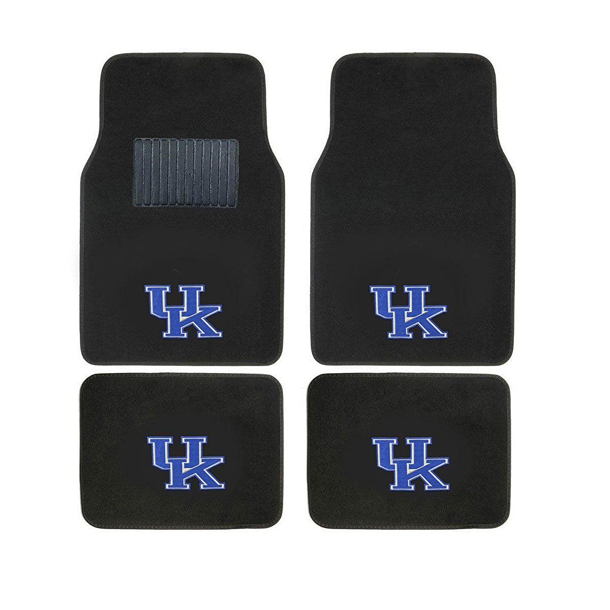 Carpet Floor Mats Bundle with Head Rests for Kentucky Fans Officially Licensed(6 items)