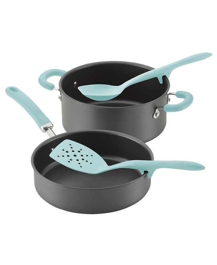 Rachael Ray Tools and Gadgets Lazy Flexi Turner and Scraping Spoon Set， Teal