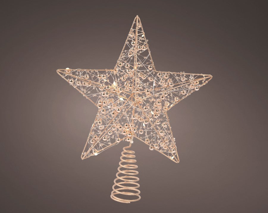 11 Gold Glitter Star Tree Topper