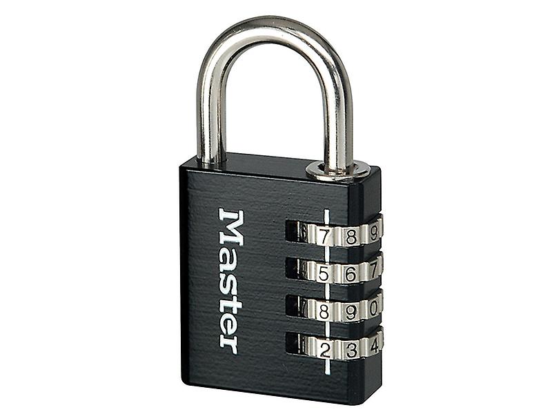 Master Lock Black Finish 40mm 4-Digit Combination Padlock MLK7640BLK