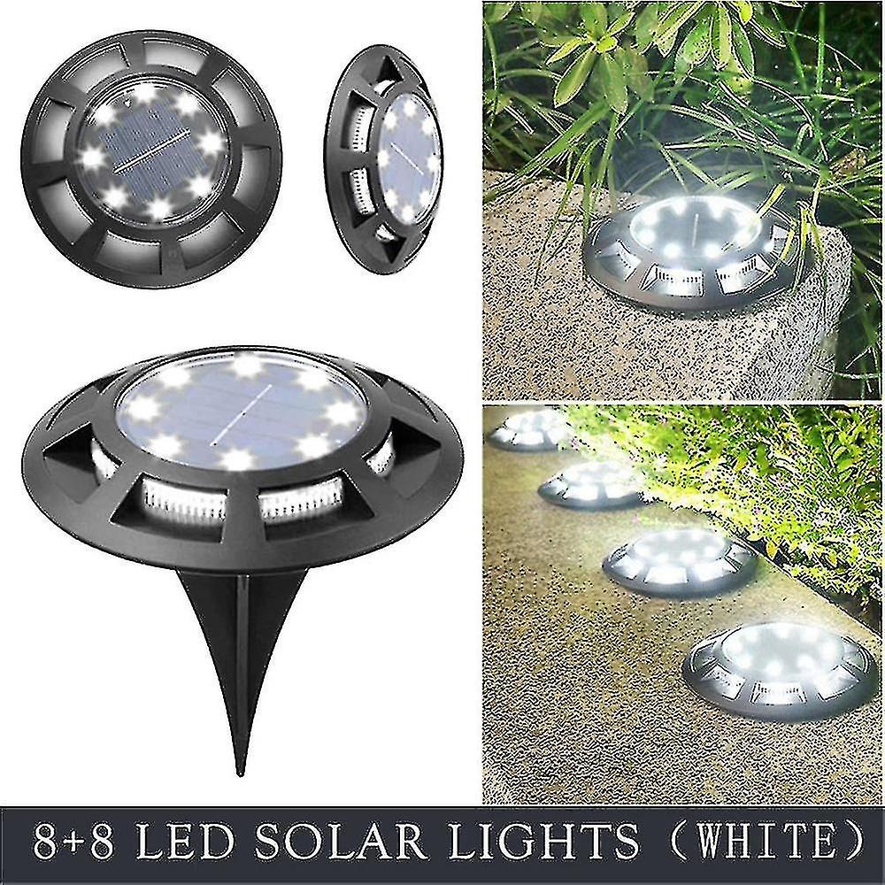 1/4 Solar Ground Light， Waterproof Solar Garden Light， Outdoor Buried Light， Path， Yard， Deck， Lawn，