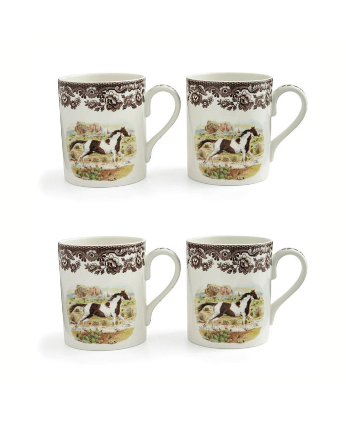 Spode Arabian Horse Mug Set of 4