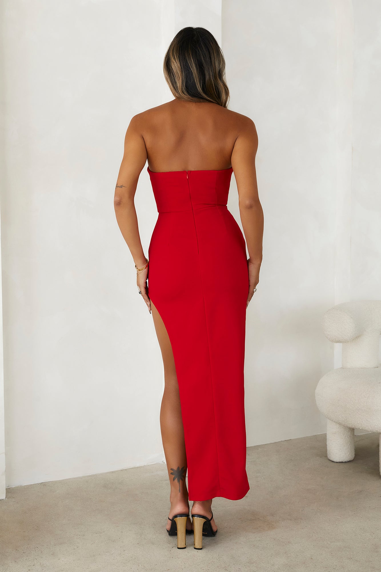 Love This Fit Midi Dress RED