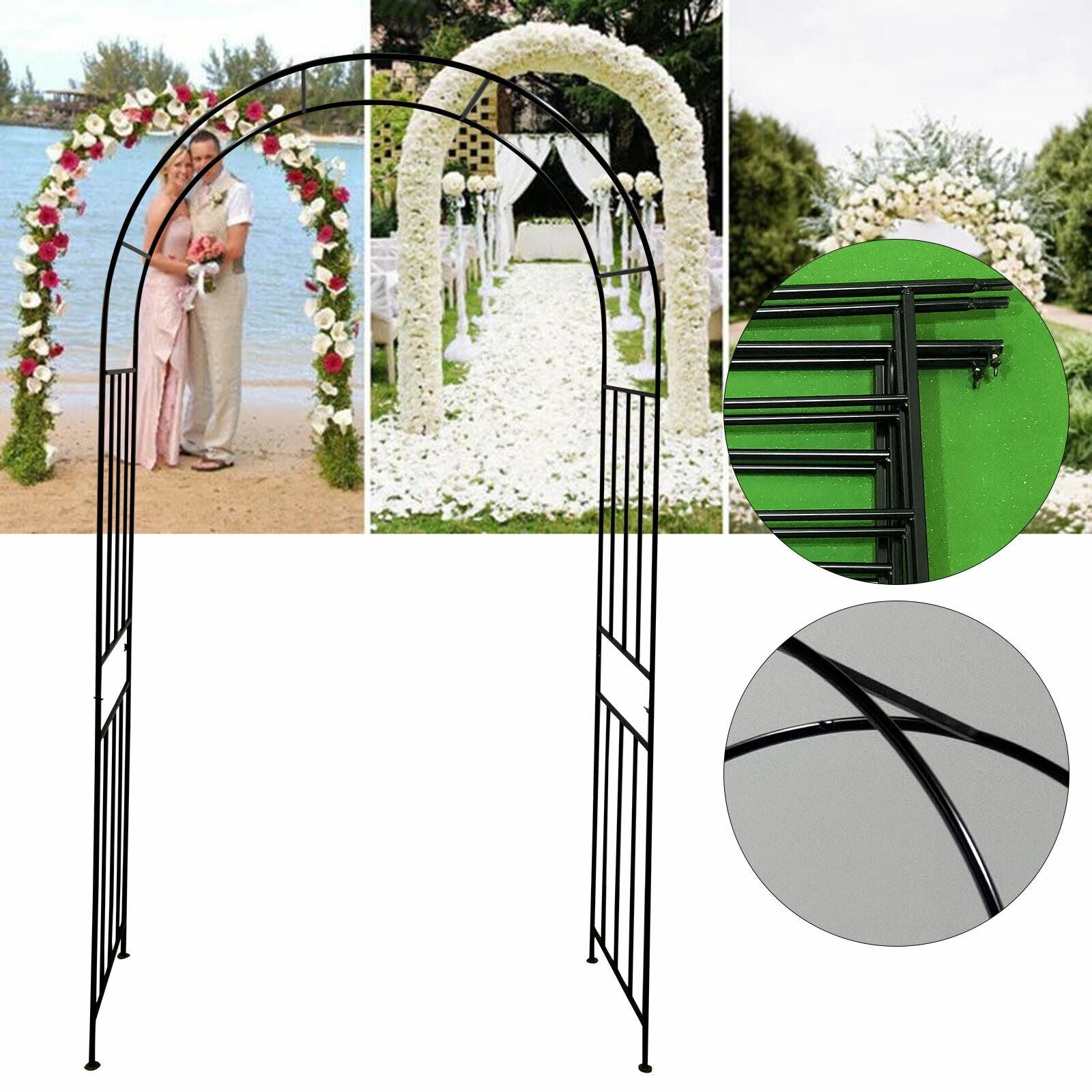 Garden Wedding Rose Arch Pergola Archway Flowers Climbing Plants Trellis Metal