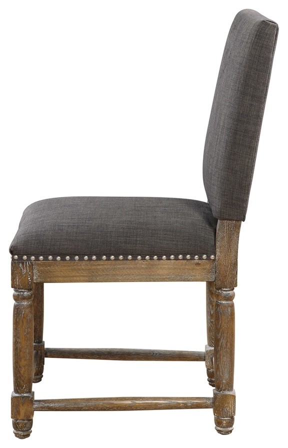 Laurens Gray Accent Chair By Designer Matthew Williams   Traditional   Armchairs And Accent Chairs   by Ownax  Houzz