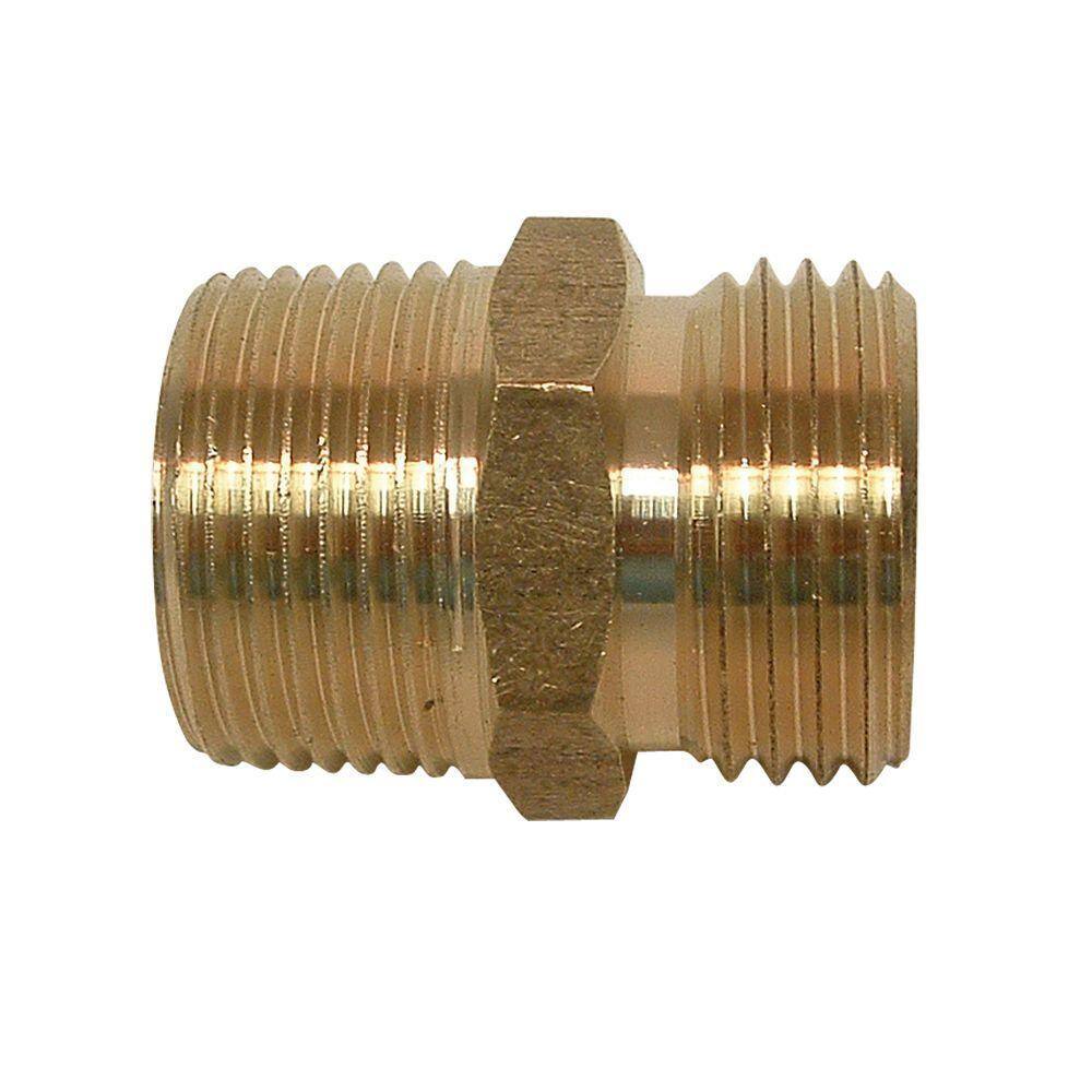 Everbilt 34 in. MHT x 34 MIP or 12 in. FIP Brass Multi Adapter Fitting 801709