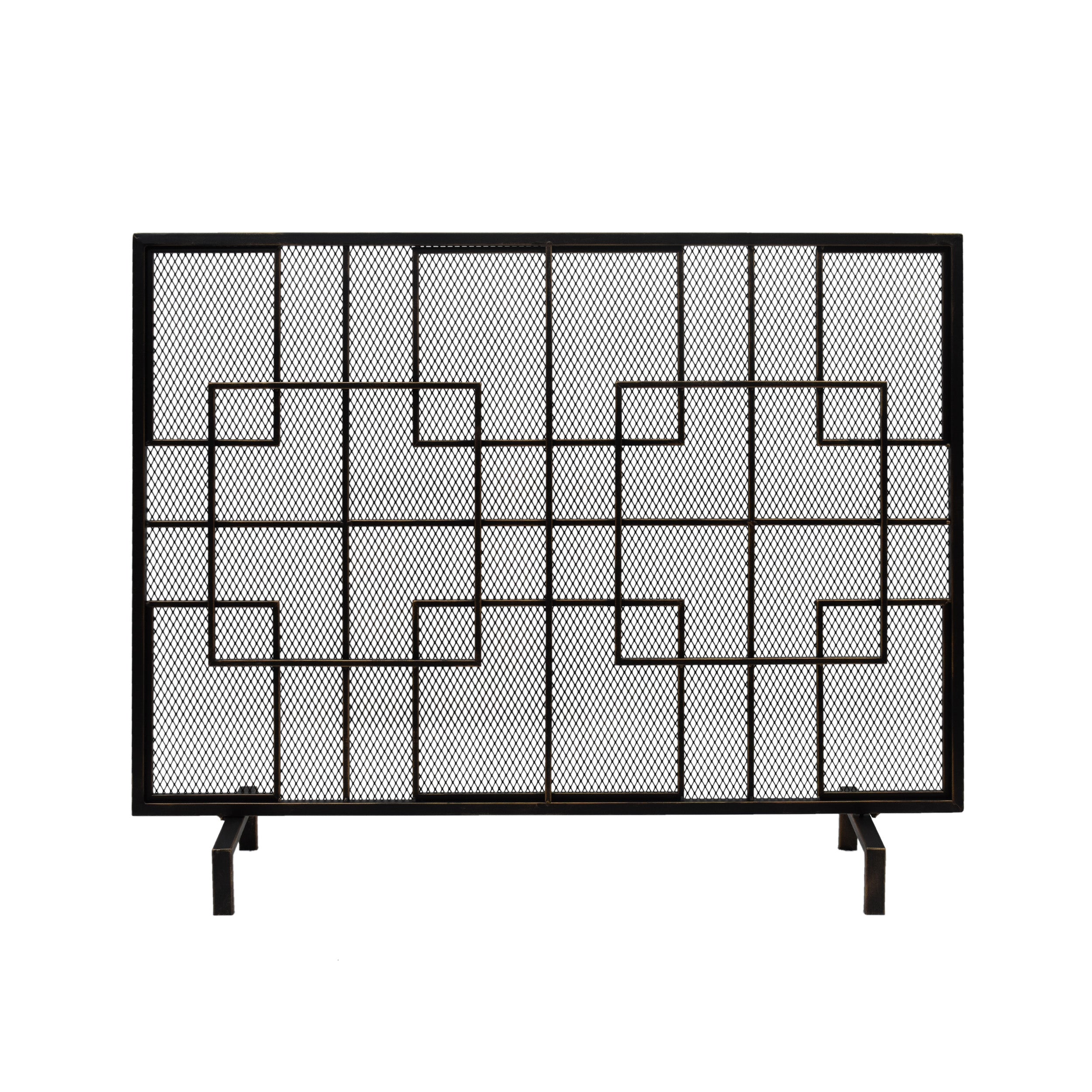 Dorothy Modern Single PanelIron Firescreen