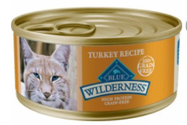 Blue Buffalo Wilderness Turkey Canned Cat Food， 5.5 oz