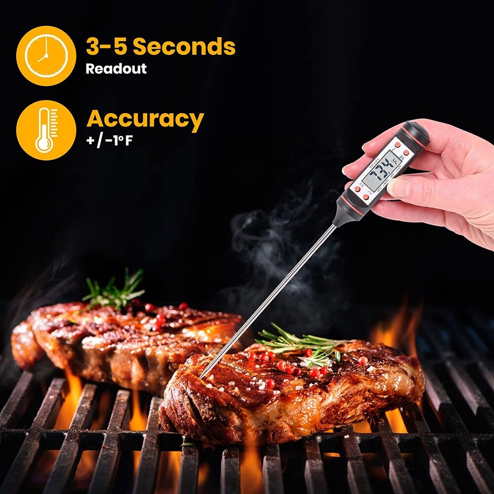 Cheer Collection Digital Meat Thermometer  Quick Read Cooking Thermometer for Grill