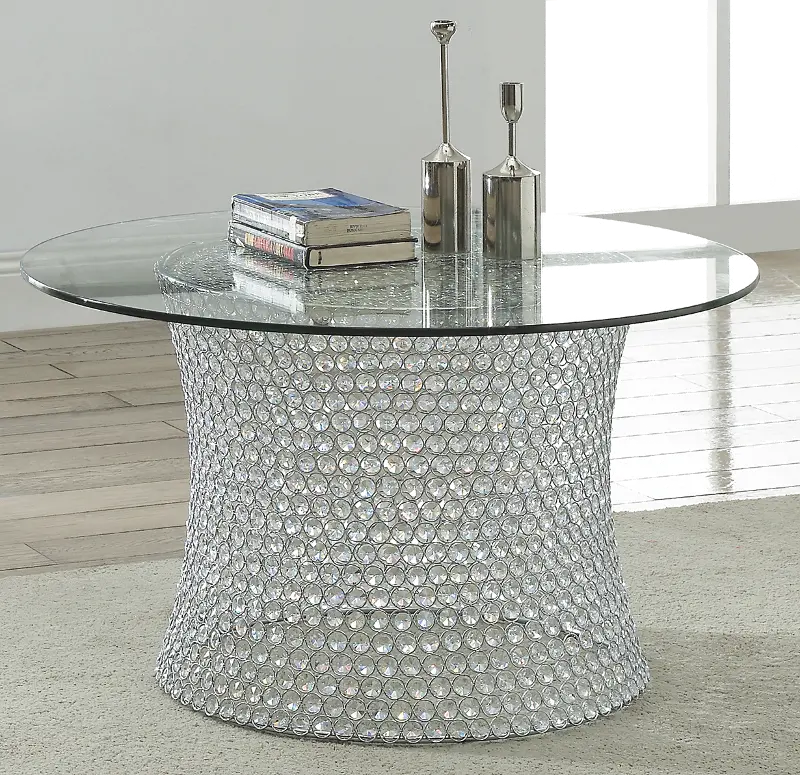 Crystal Round Coffee Table