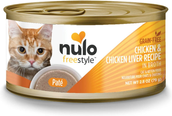 Nulo Freestyle Cat and Kitten Chicken and Chicken Liver Pate Recipe Wet Ca