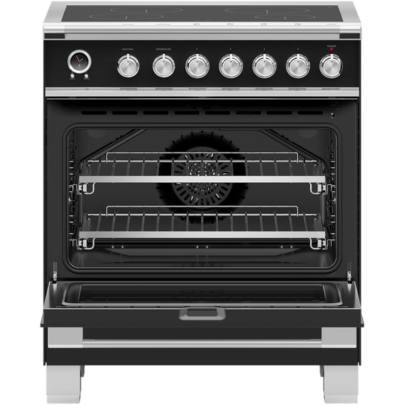 Fisher & Paykel 30-inch Freestanding Electric Range with Induction Technology OR30SCI6B1