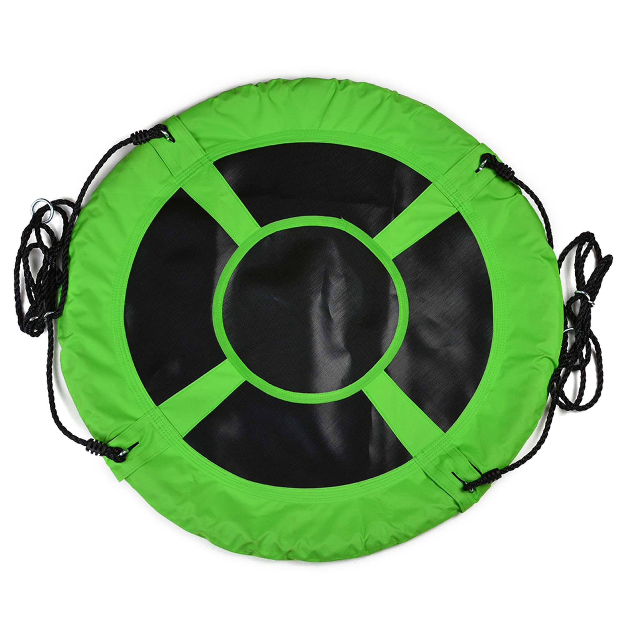 IMAGE Saucer Swing Playground with 2 Hook and Platform Swing Nylon Rope Detachable 1M/40inch Diameter  for Kids