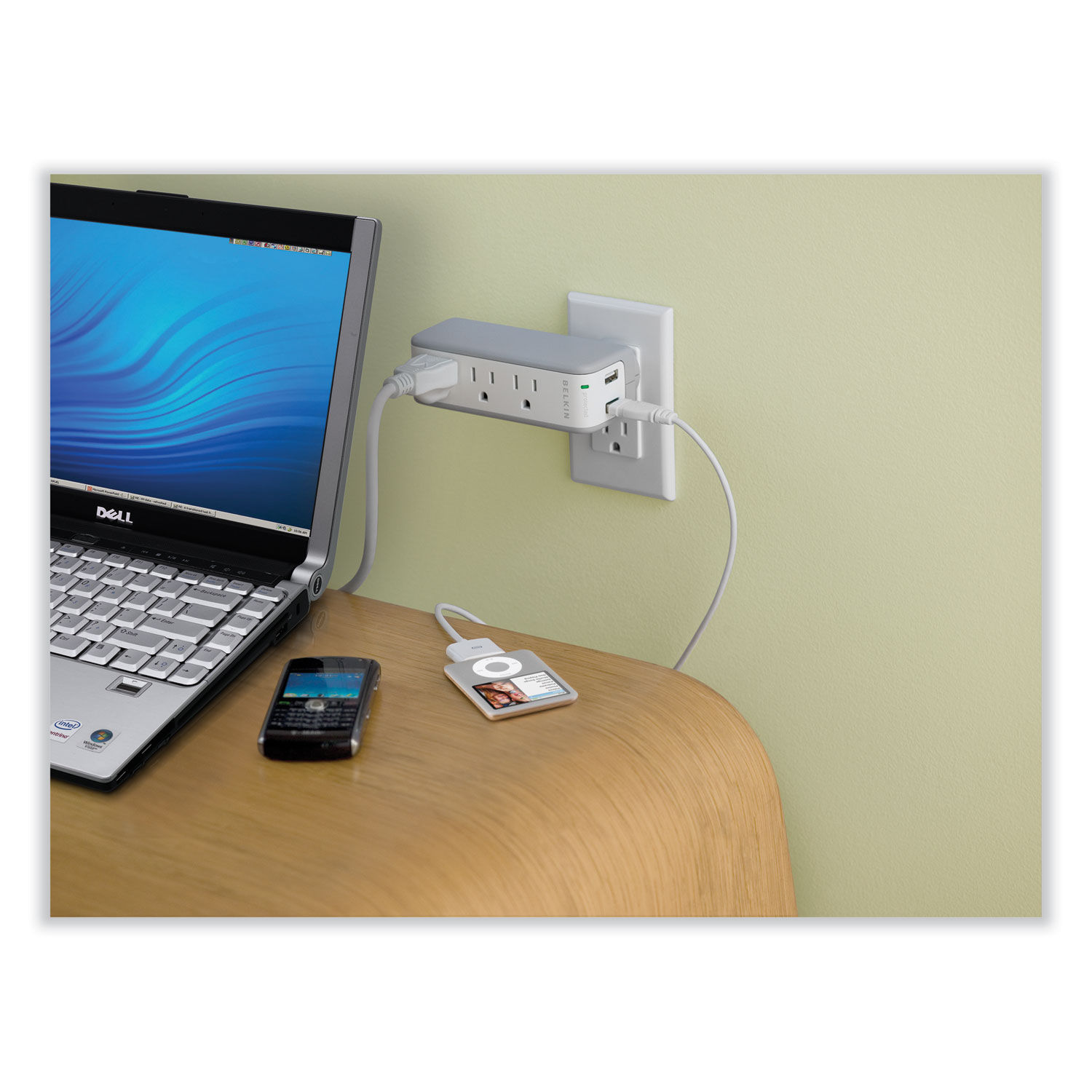 Wall Mount Surge Protector by Belkinandreg; BLKBZ103050TVL