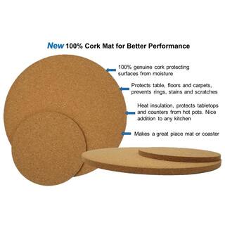 Griffin Products 8 in. Cork Mat 100% Natural Cork CM8