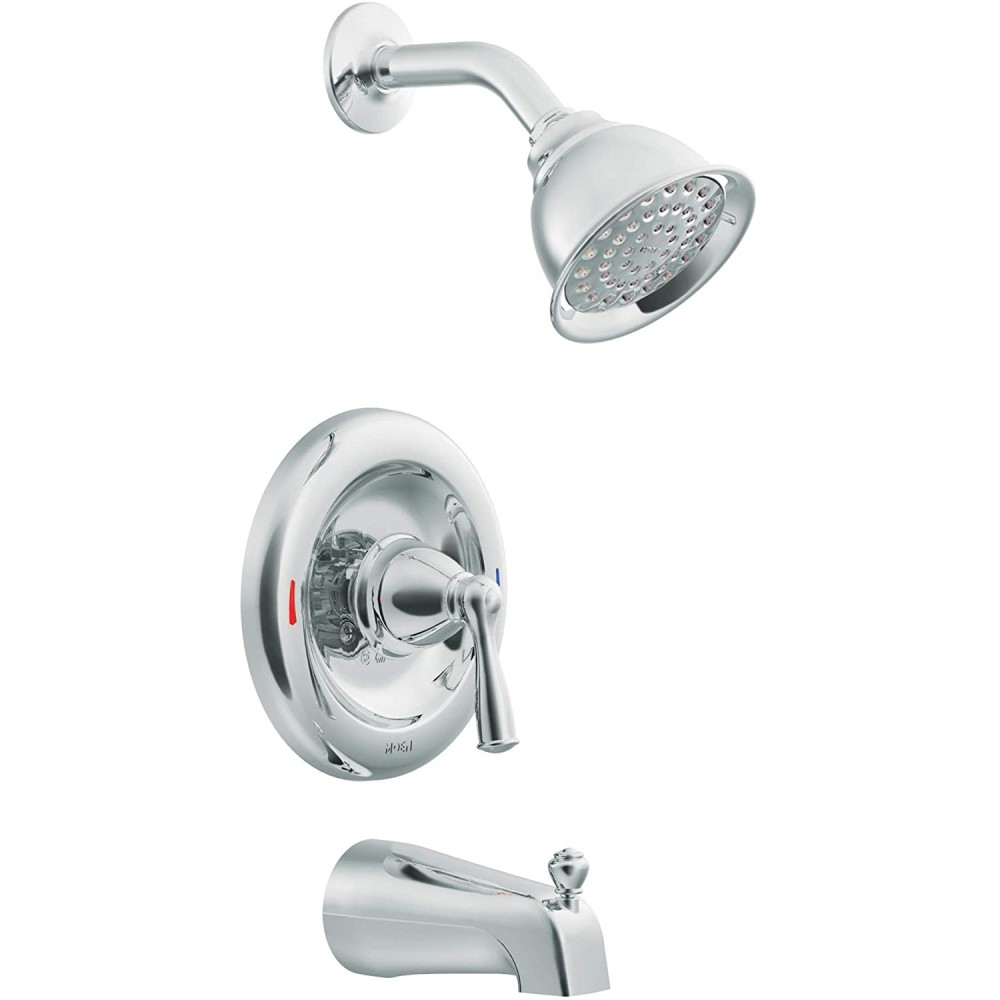 Moen Banbury Tub/Shower Faucet 4.5 Spray Head 1 Handle Chrome