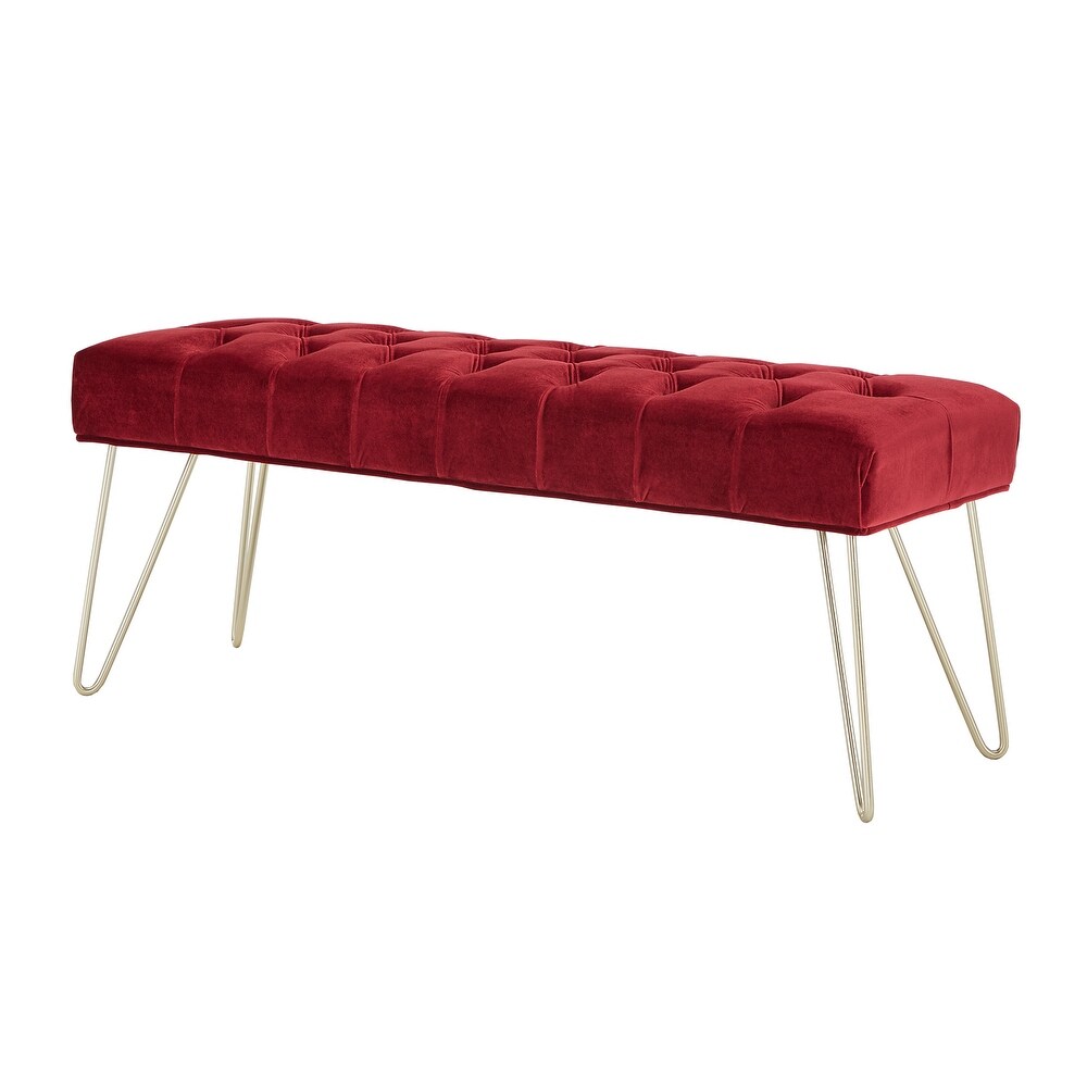 Klaus Velvet Tufted Bench by iNSPIRE Q Bold