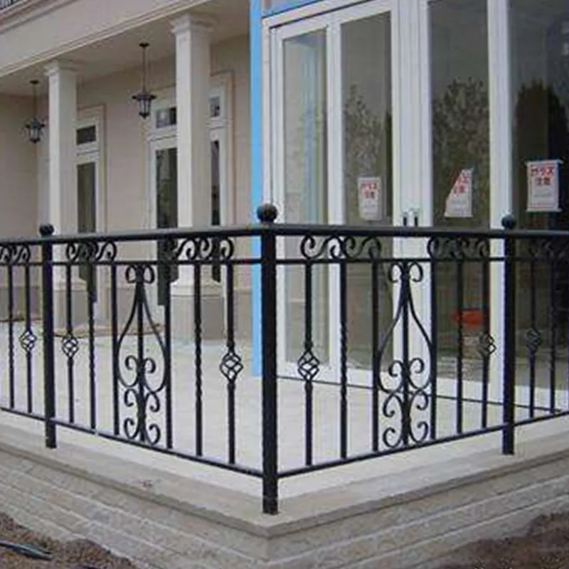 Outdoor large luxury double gate wrought iron gate design and garden fence design and manufacture