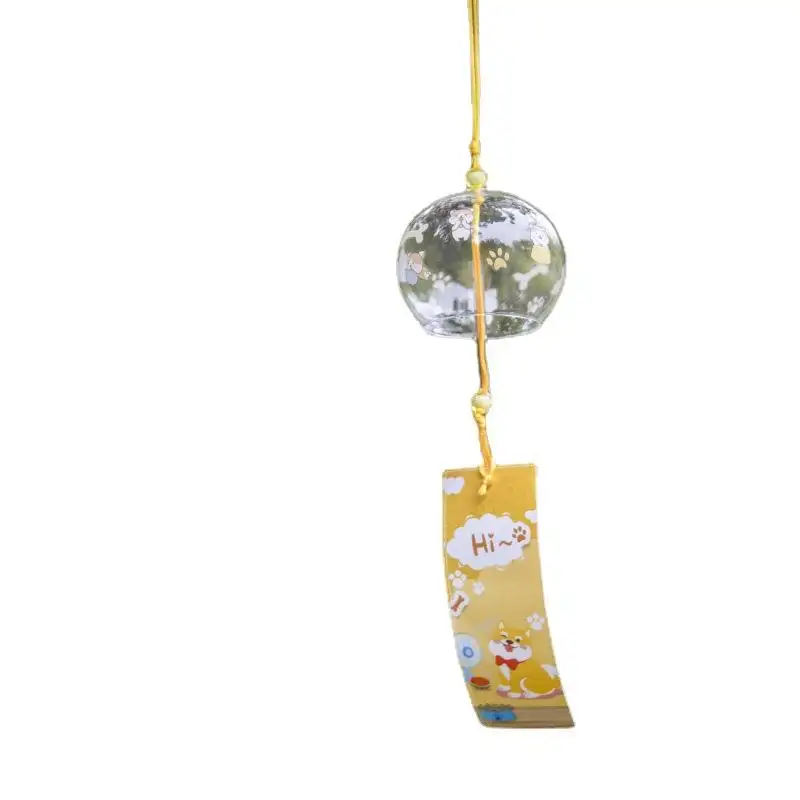 Transparent wind glass Japanese style firework chime small ornaments creative home decorations chime