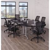 WorkPro 1000 Series Ergonomic Mesh/Mesh Mid-Back Task Chair， Black/Black， BIFMA Certified