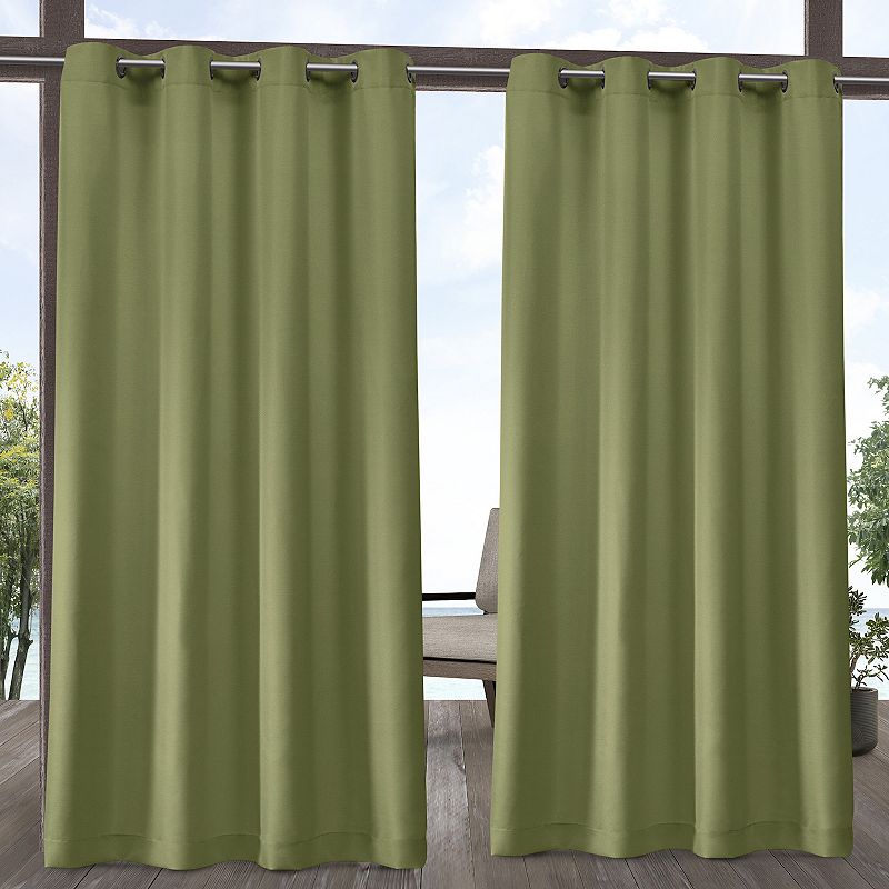 Exclusive Home 2-pack Indoor/Outdoor Solid Cabana Window Curtains