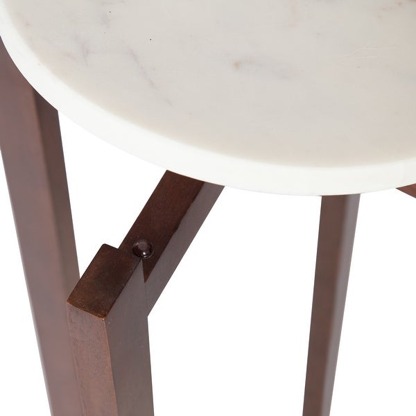 Kate and Laurel Moxley Round Wood Accent Table