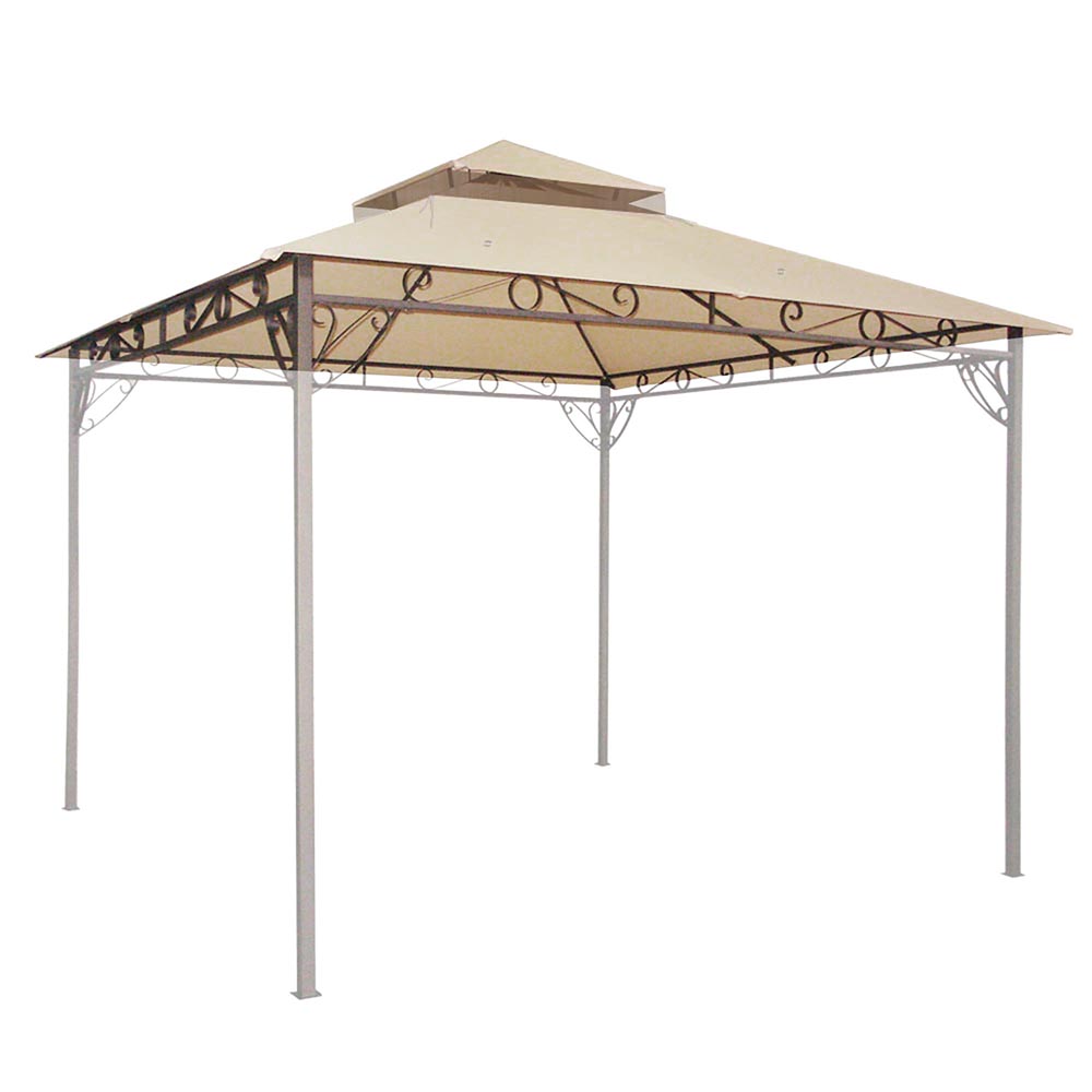 Yescom 10' x 10' Gazebo Canopy Replacement Top 2-Tier CPAI-84