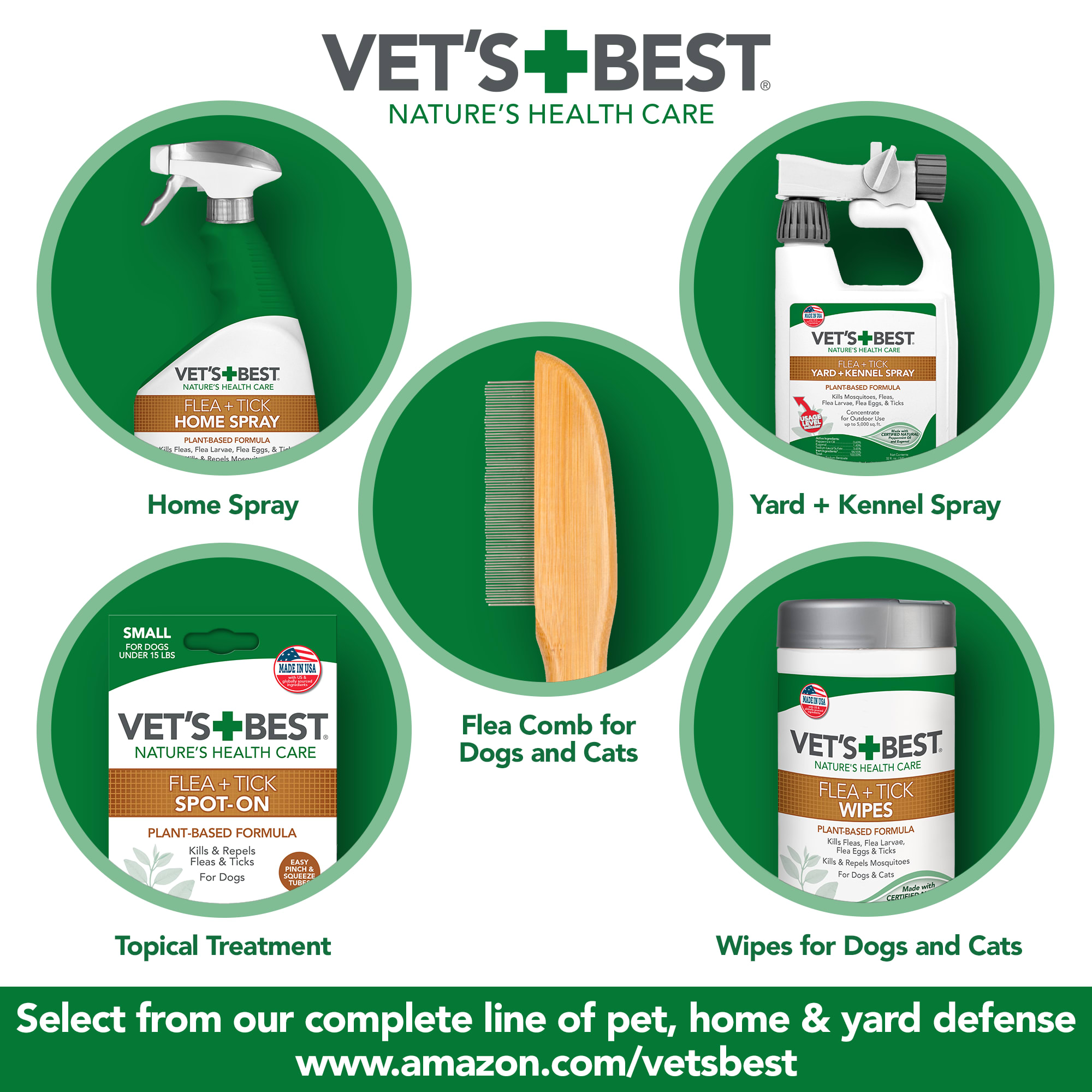 Vets Best Advanced Strength Flea + Tick Dog Shampoo， 12 fl. oz.