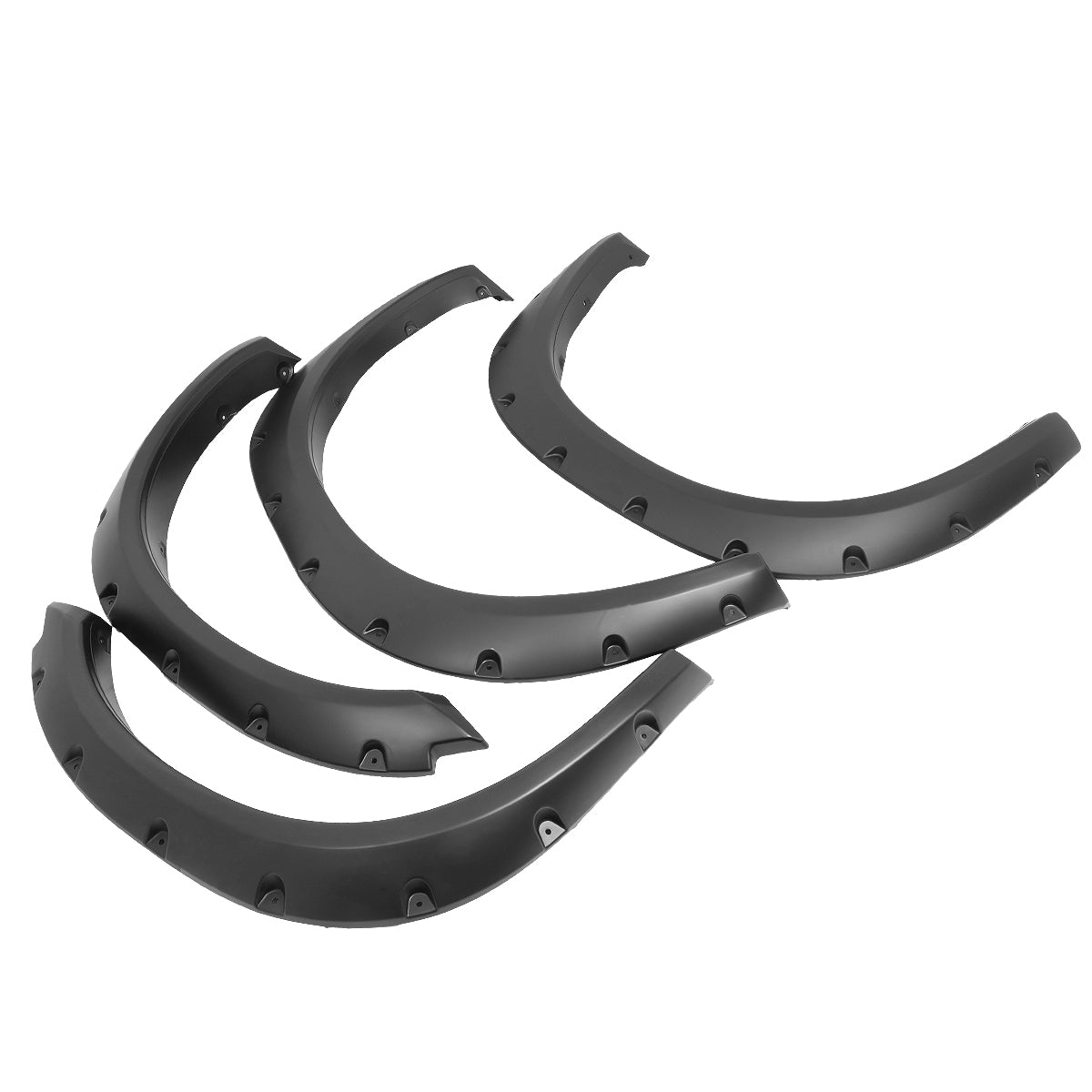 Fender Flares For 2009-2018 Ram Truck 1500 Fleetside Pocket-Riveted Style Wheel Cover Fender Flares - 4 Pieces 1